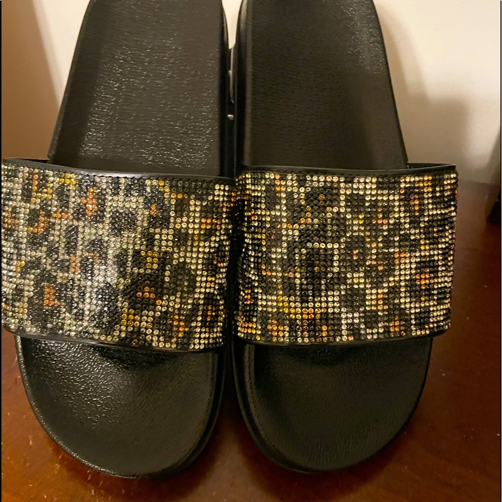 Slides with rubber bottoms
